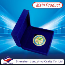 Gold Plating Coin Marine Corps Coin with Velvet Box (LZY1300069)